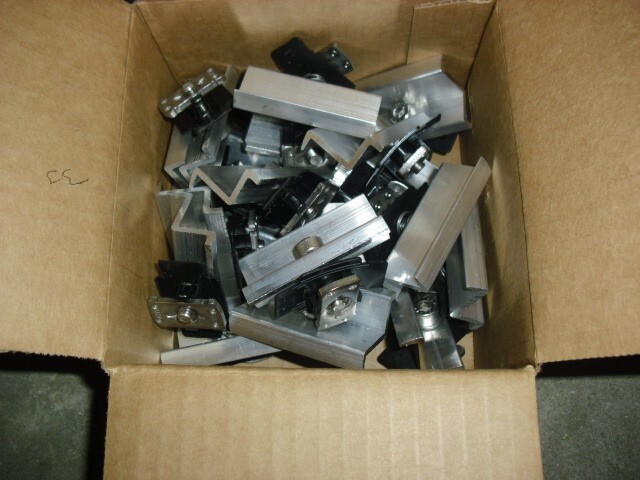 Box of 20 Solar K2 SYSTEMS 4005345 CROSSRAIL EC SILVER AL 30-31MM End Clamps