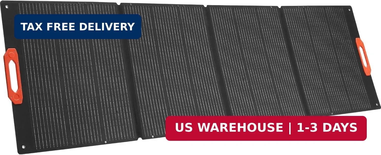 VEVOR 300W Foldable Monocrystalline Solar Panel, 23% High-Efficiency Portable Mo
