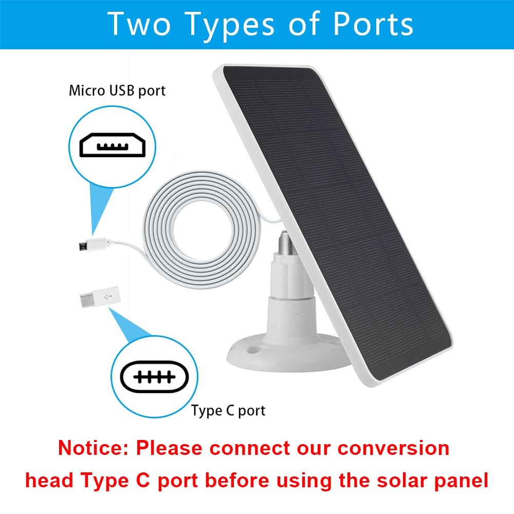 2 Pack Solar Panels with WYZE Battery Cam , Solar Panels for Wireless Outdoor…