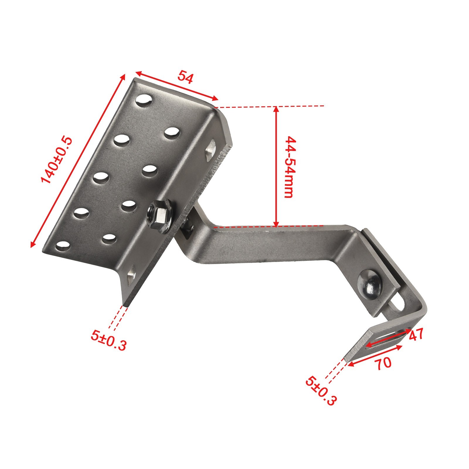 Stainless Steel Solar PV Photovoltaic Mounting Bracket Adjustable for TILE Roof