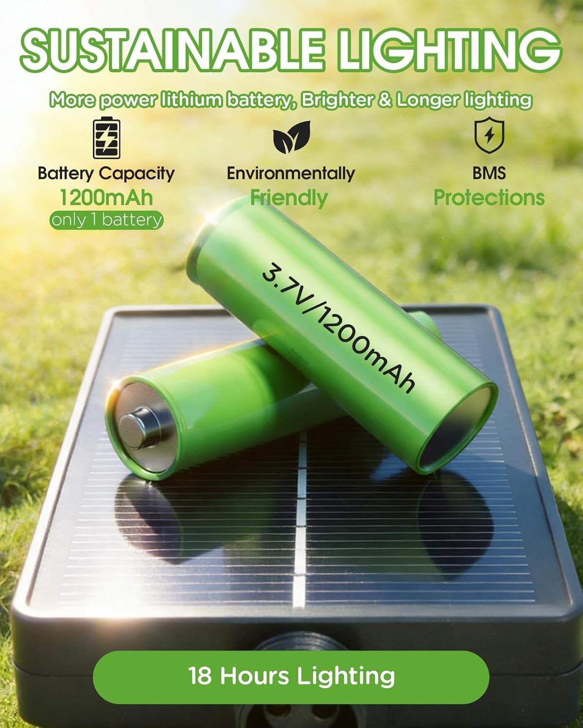 Solar Panel for Outdoor Lights 3V Solar Outlet with Remote Control