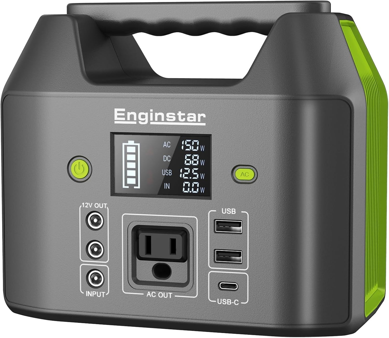 Versatile Portable Power Station with AC Outlet and Safety Features for Camping