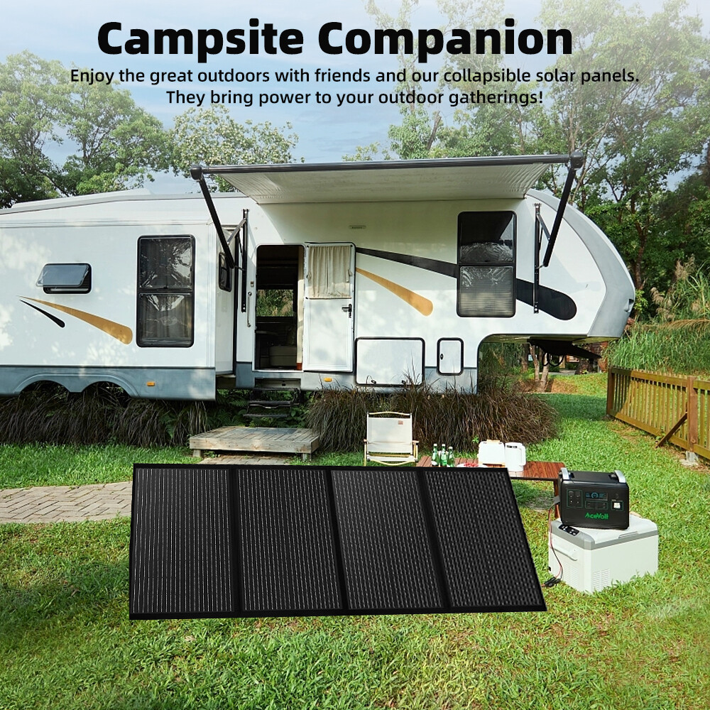 250W Mono Solar Panel 18V Foldable Solar Charger Power Bank for Power Station RV
