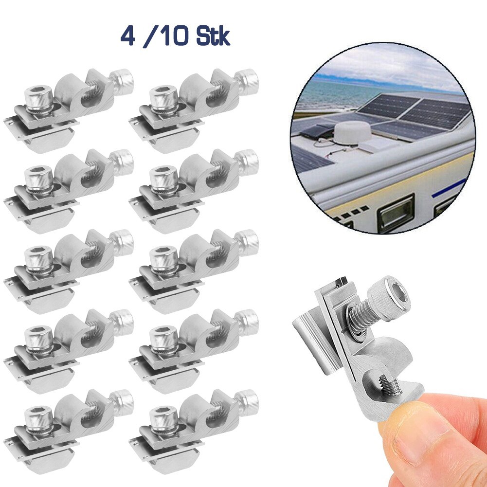 PV Bracket Solar Panel Clip Grounding Clip Grounding Lug PV Panel Mount Clip