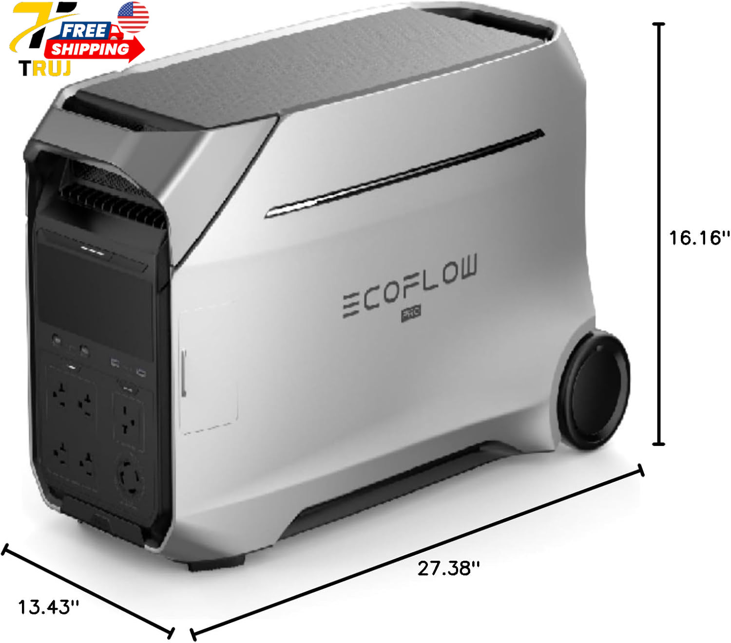 Solar Generator for Home Use Camping DELTA Pro 3 Portable Power Station 4000W