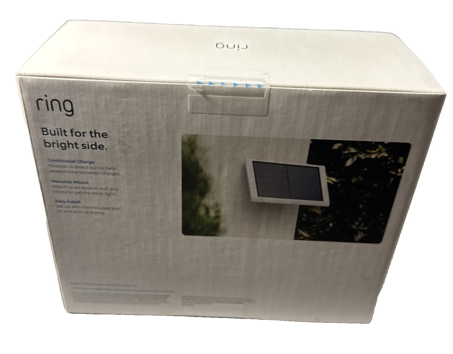 Ring 4W 2nd Generation Solar Panel for Select Ring Security Cameras Black New