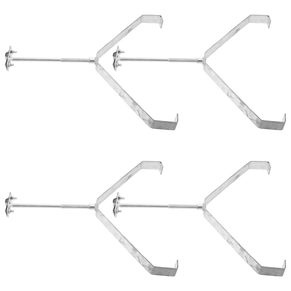 4 Pcs Roof Support Bracket Tile Mounting Grounding Rod Clamp Holder