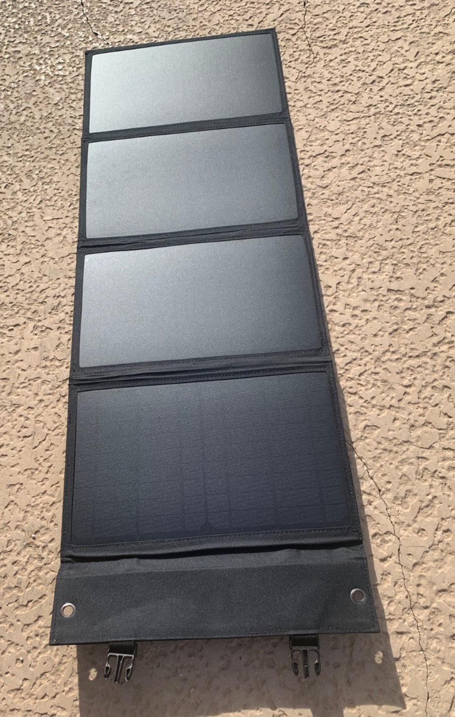 4Patriots 40-Watt Solar Panel – Portable Foldable 4 Panels, 5V Cable Included