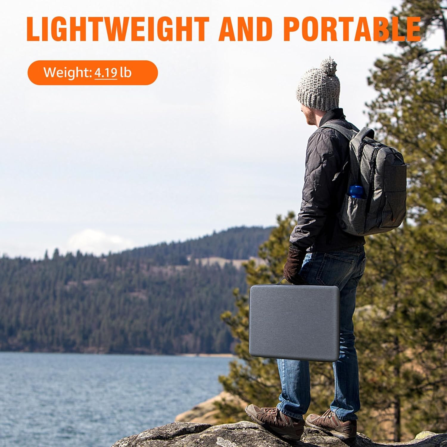 60W Portable Foldable Solar Charger for Phones, Laptops & Power Banks