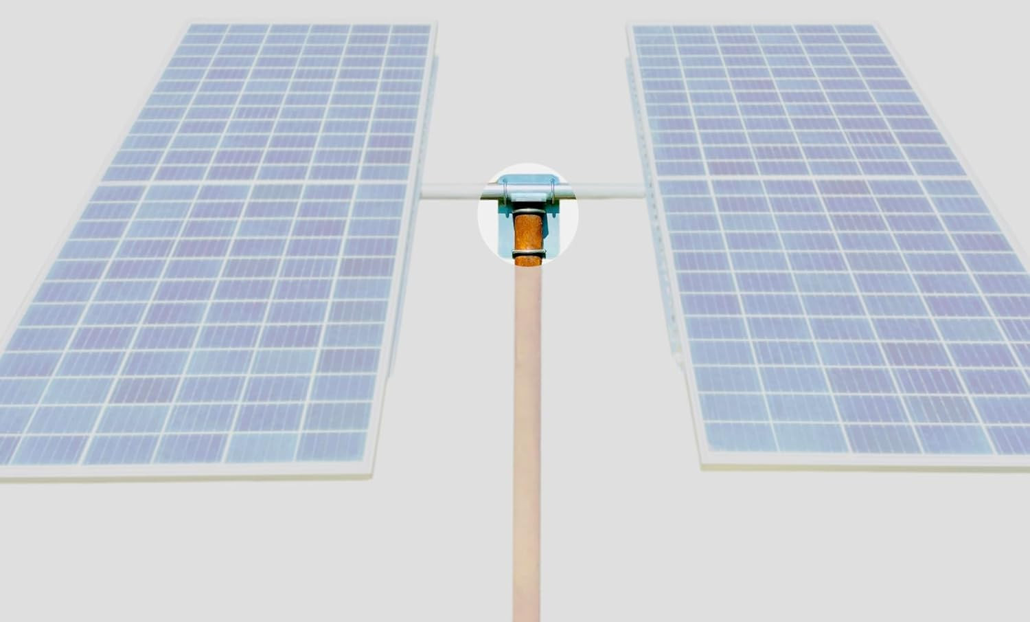 Solar Panel Array Top of Pole Ground Mount Bracket 2″ – 2.5″ – 3″ Pipe Universal