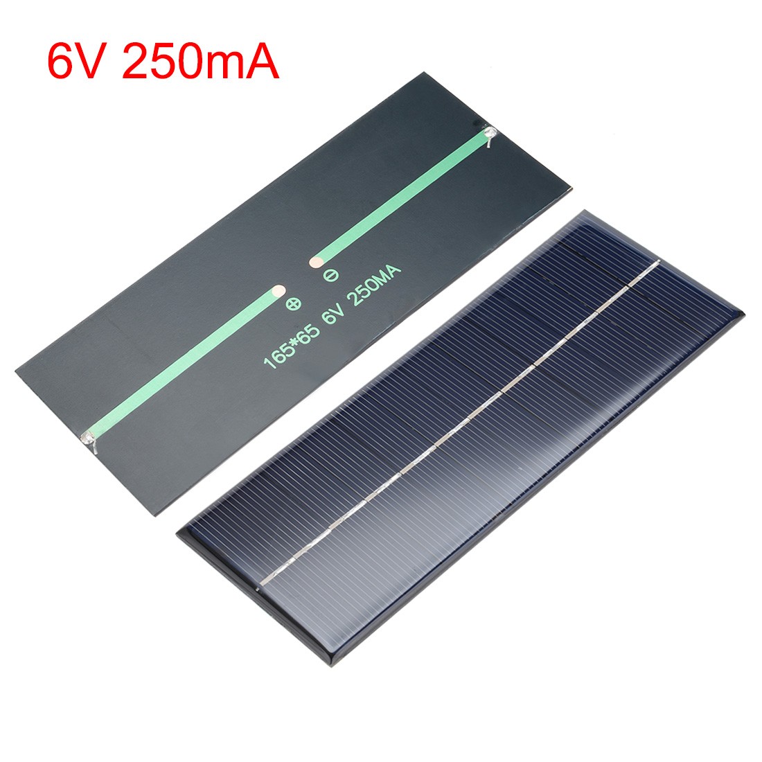 5 Pack 6V 250mA Mini Solar Panel for Battery Charger Power Module