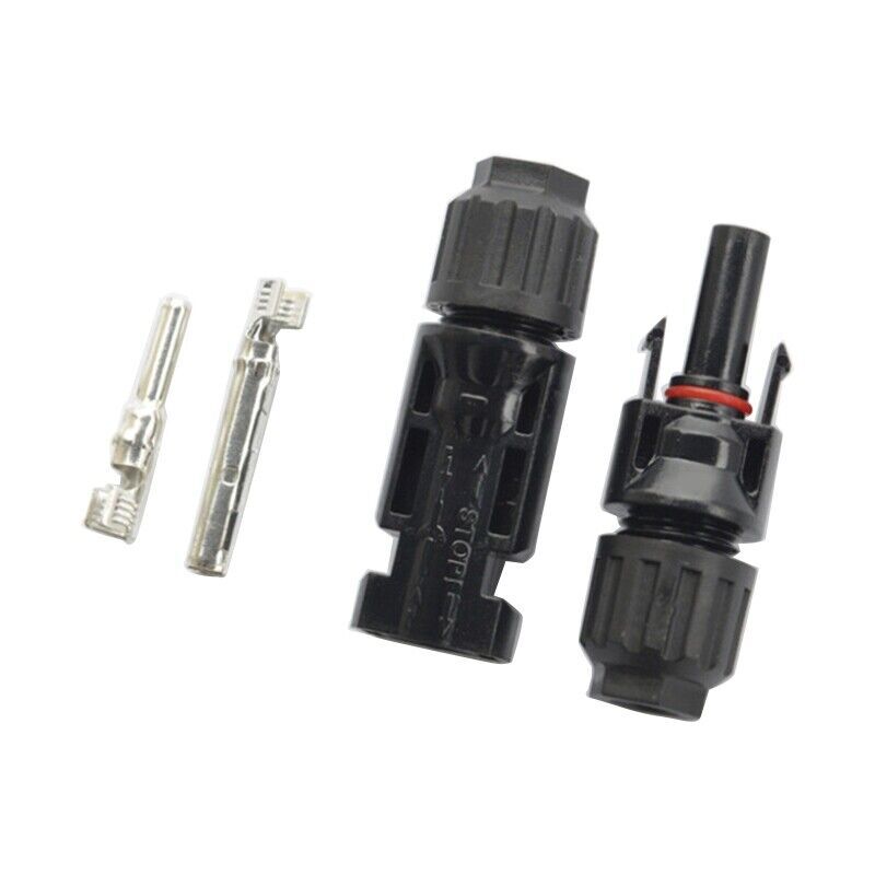 5 Pairs Solar Panel Cable Wire Connectors Adapter Male Female Kit Waterproof 30A