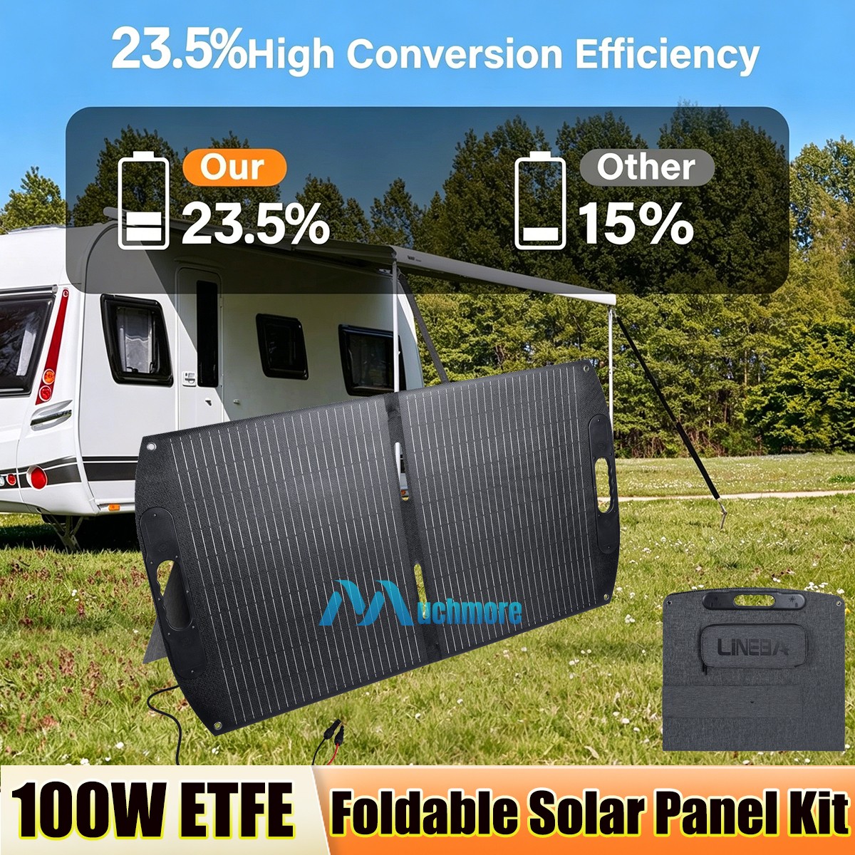 ETFE Solar Panel 100W 200W Blanket Portable Solar Bag Foldable Solar Panel Kits