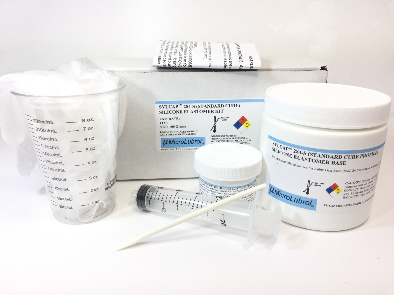 MICROLUBROL SYLCAP 284-S Silicone Elastomer Encapsulant Solar Panel Sylgard 184