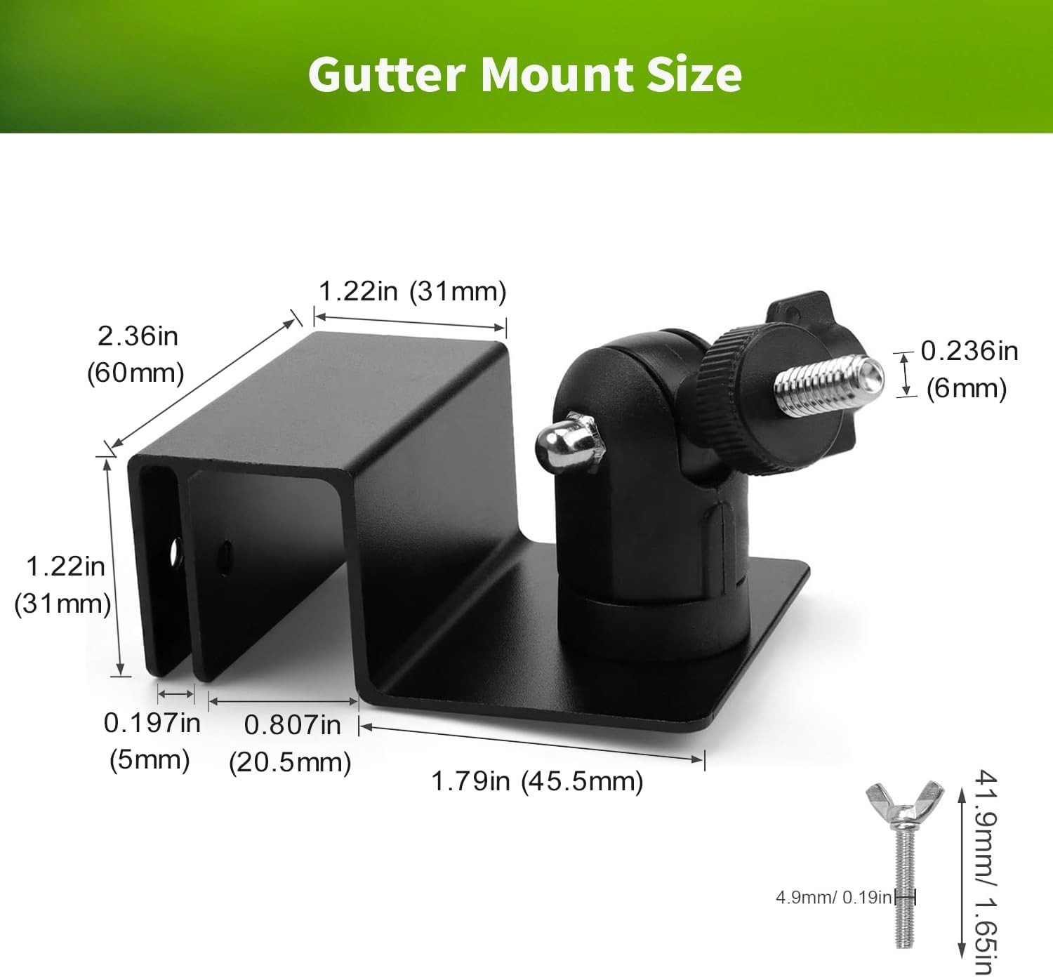 No Drill Stainless Steel Solar Panel Gutter Mount Compatible with Leading Brands