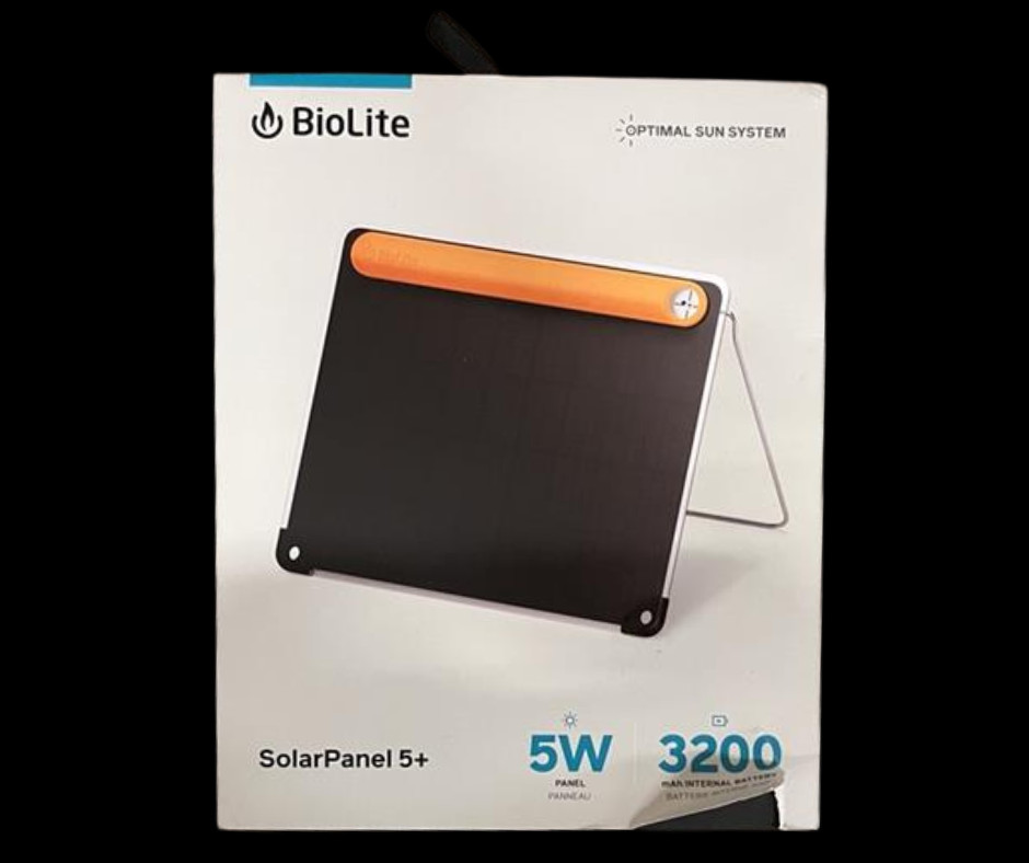 BioLite, SolarPanel 5+ Ultraslim 5-Watt Solar Panel – 3,200 mAh Battery