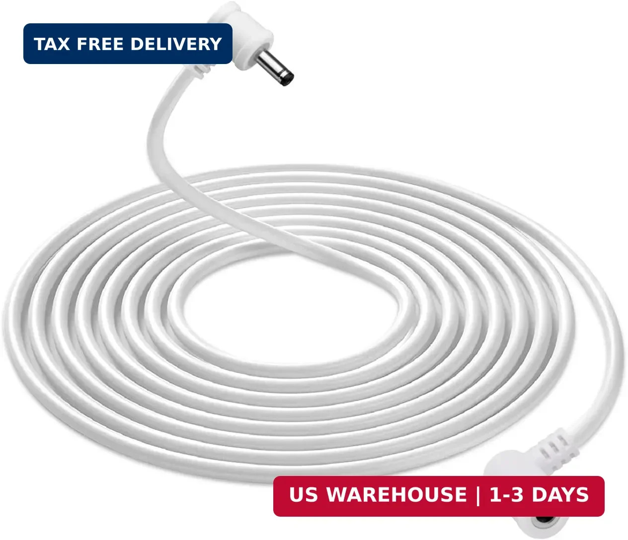 Prestantious 12FT DC Extension Cord for Ring Solar Panel, Compatible with Super