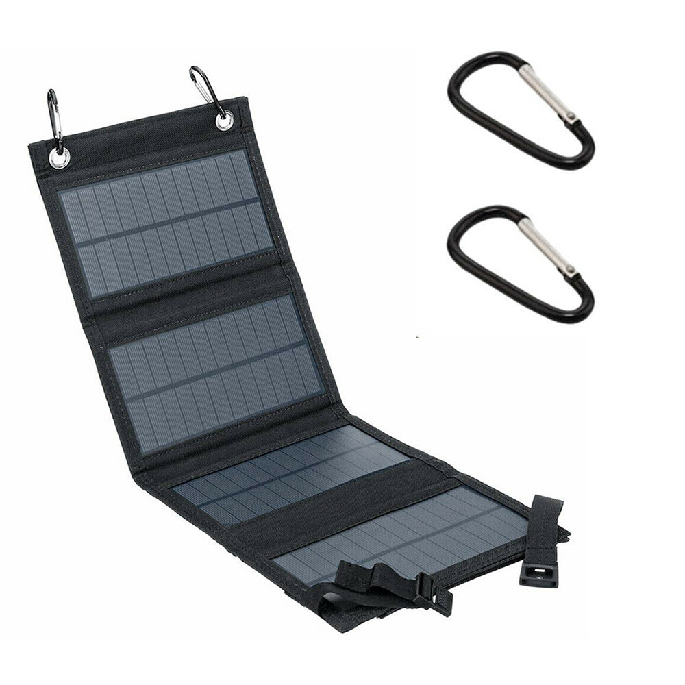100W USB Solar Panel Kit Folding Power Bank Outdoor Camping Hiking Phone Charger