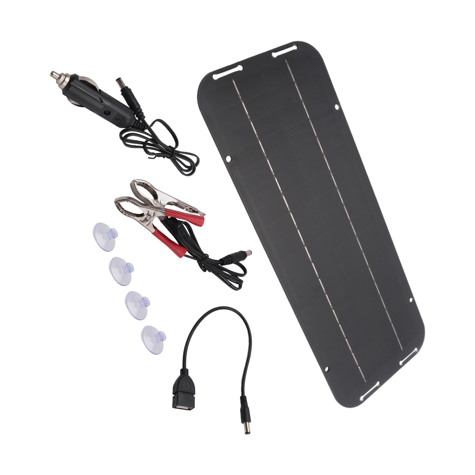 12V 6W Solar Panels Car Motorcycle Kick Scooter Portable Solar Panel Car 4345