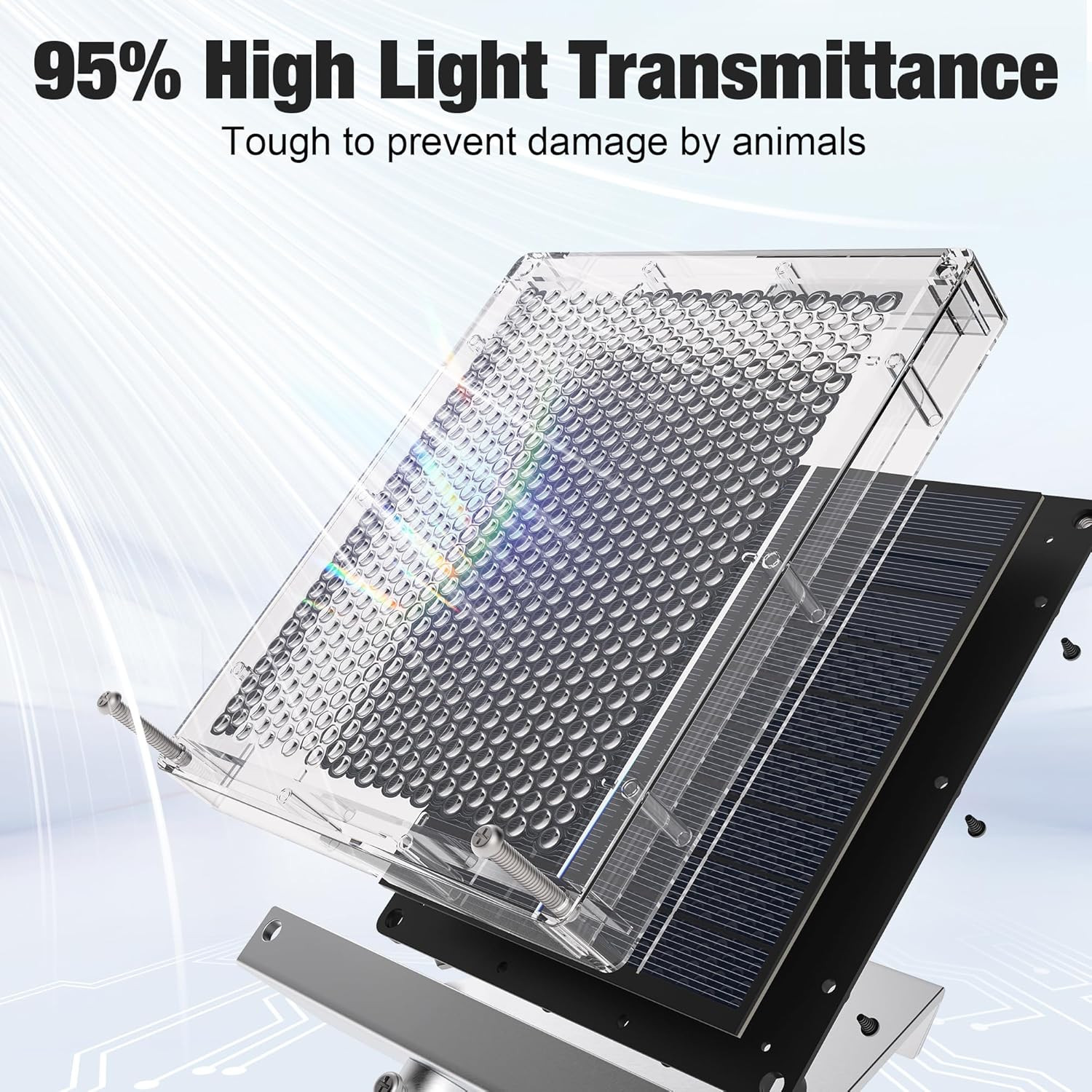 6V Solar Panel Battery Charger for Deer Feeder, 1.7W Waterproof Solar Panel with