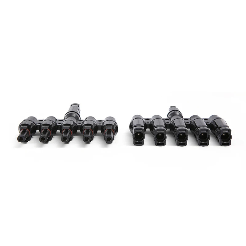 1 Pair Branch Connector 5-in-1 1000V 30A Parallel IP67 Waterproof MC4 For Solar