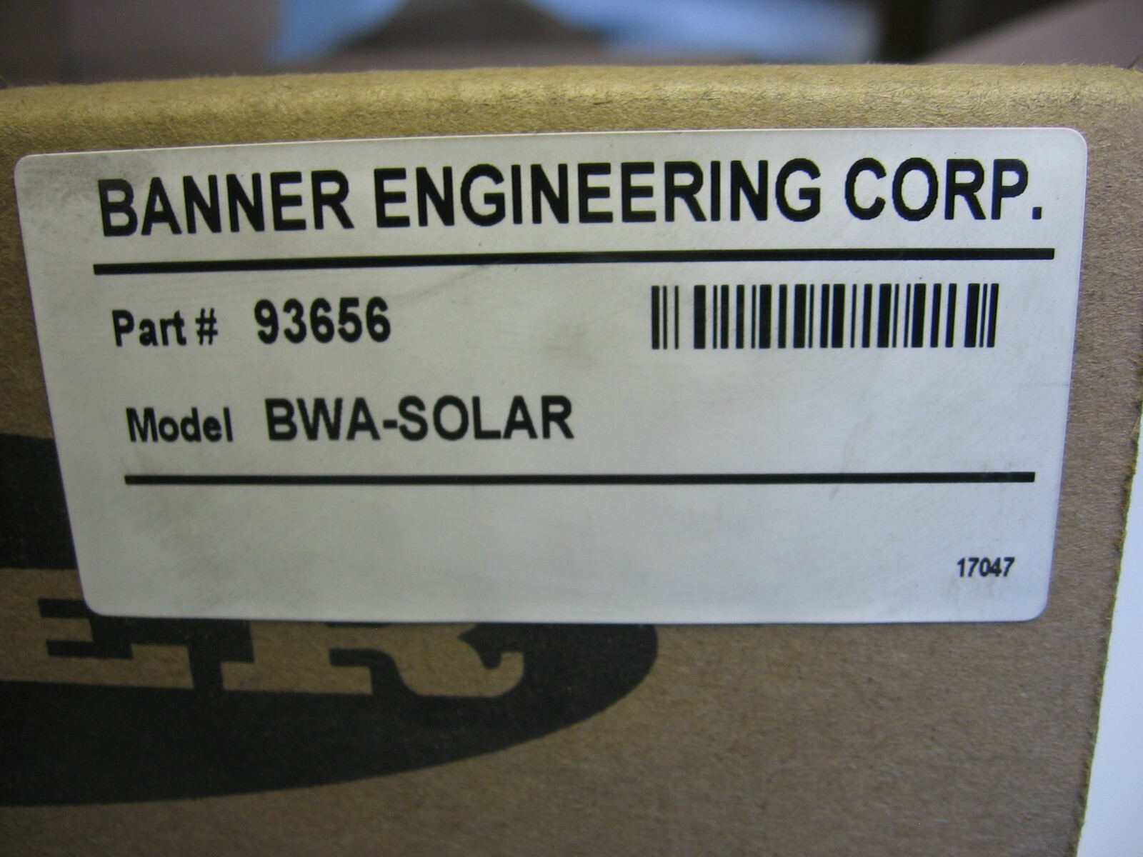 Banner BWA-SOLAR Panel- w/ Mounting Bracket 12 Volts DC / 5 Watt #93656