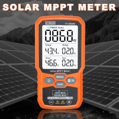 Solar Panel Tester MPPT Meter – 2000W Max Power, 150V/35A PV Module FT-2000W