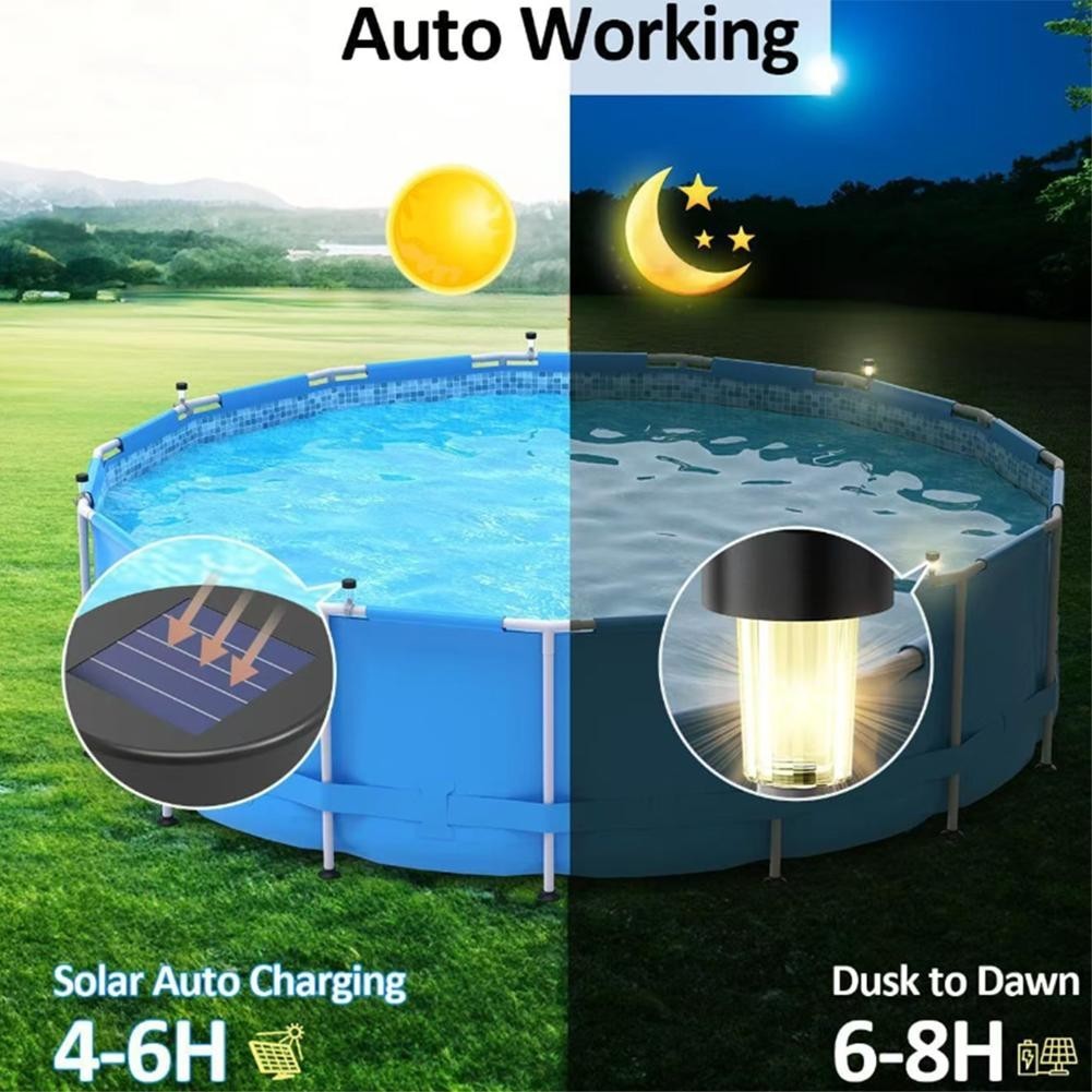 Weatherproof Solar LED Pool Light Energy saving Solution for Nighttime Pool Fun