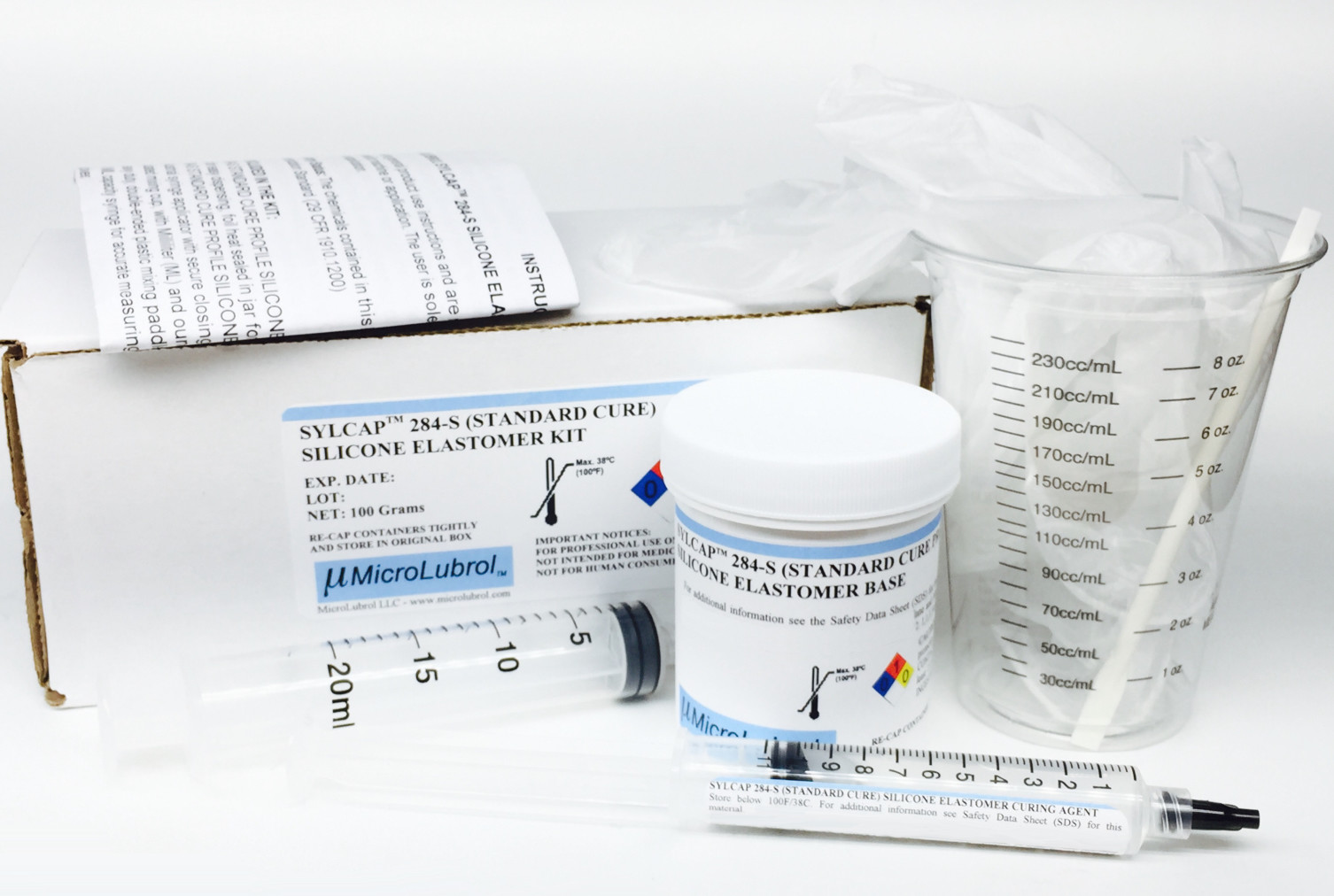 MICROLUBROL SYLCAP 284-S 100g Silicone Elastomer Encapsulant Solar Panel Sylgard