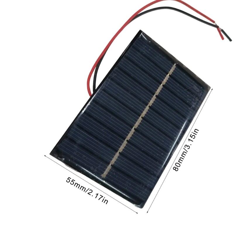Mini Solar Panel 6V Polysilicon Charger Module Easy to Carry for DIY Projects