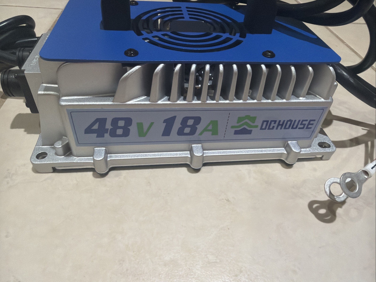 DC HOUSE 48V 18A Battery Charger for 48V Golf Cart/Forklift/Ship Lithium Battery