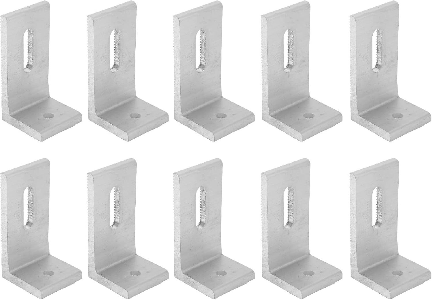 10-Pack Heavy-Duty Aluminum Alloy L-Foot Solar Mounts Photovoltaic Panel Mountin