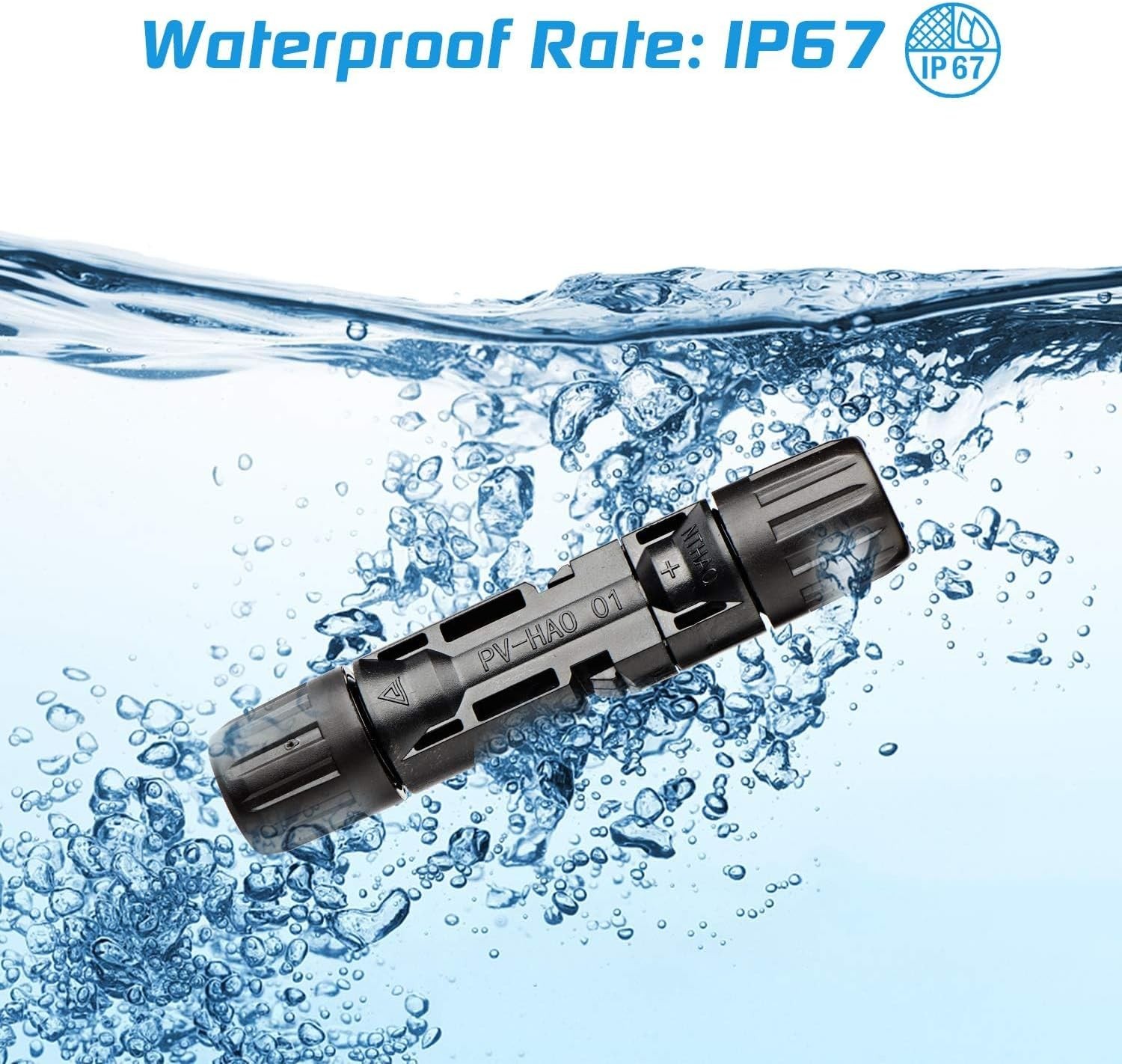 50 Pairs of Waterproof Male/Female Connectors for Enhanced Durability