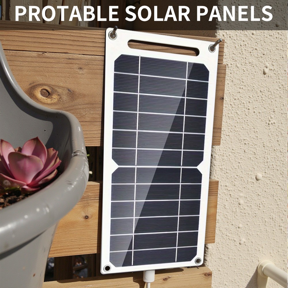 10/20W Portable USB Solar Panel Charger Power Bank for Outdoor Camp Hiking Phone