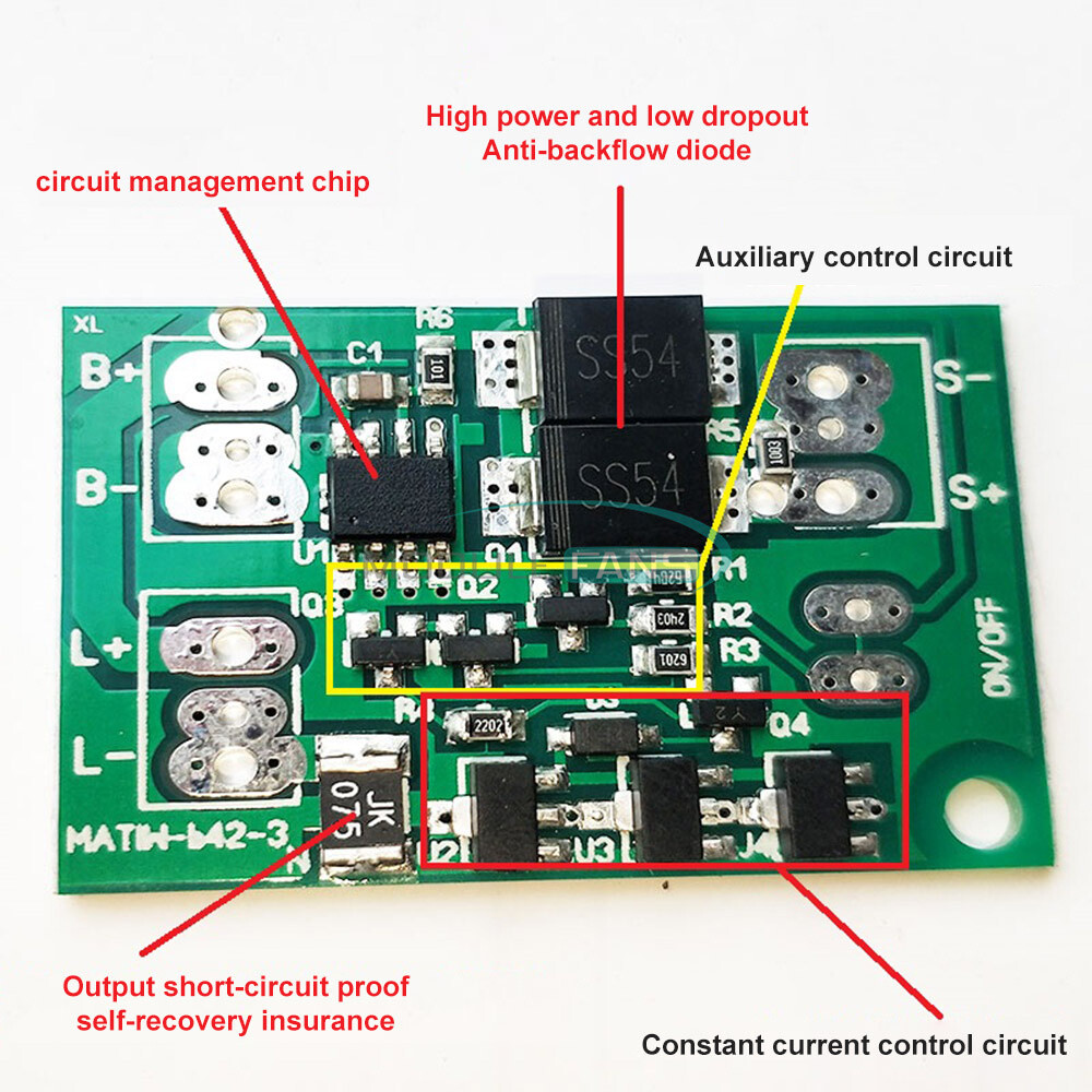Solar Street Light Control Switch Circuit Board Lithium Battery Charging Board
