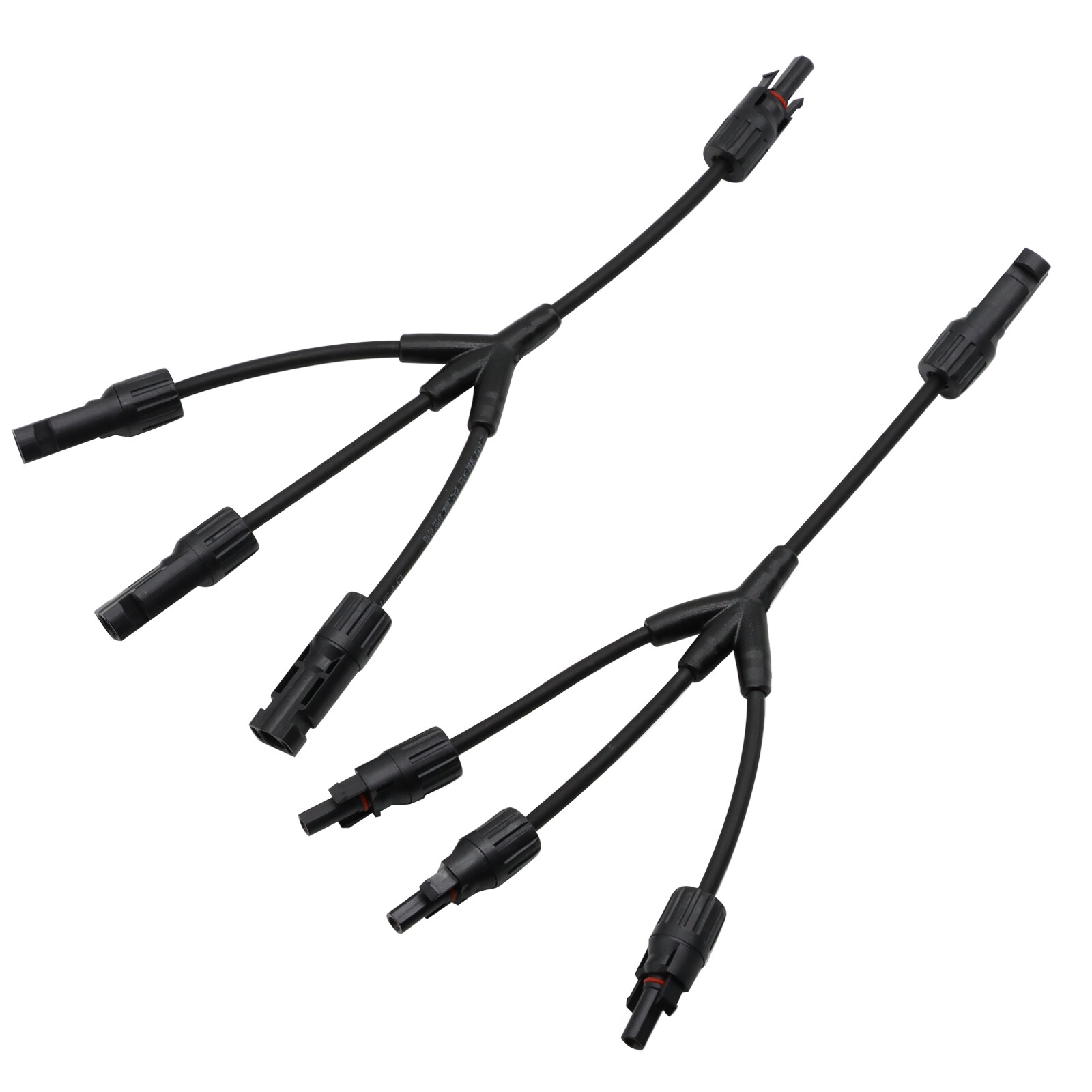 1 Pair Solar Y Branch Connectors 1 to 3 Connector Parallel Panel Cable Wire Plug
