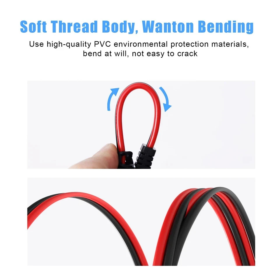 14AWG SAE Y Splitter Cable Quick Disconnect Connector, DC Power…