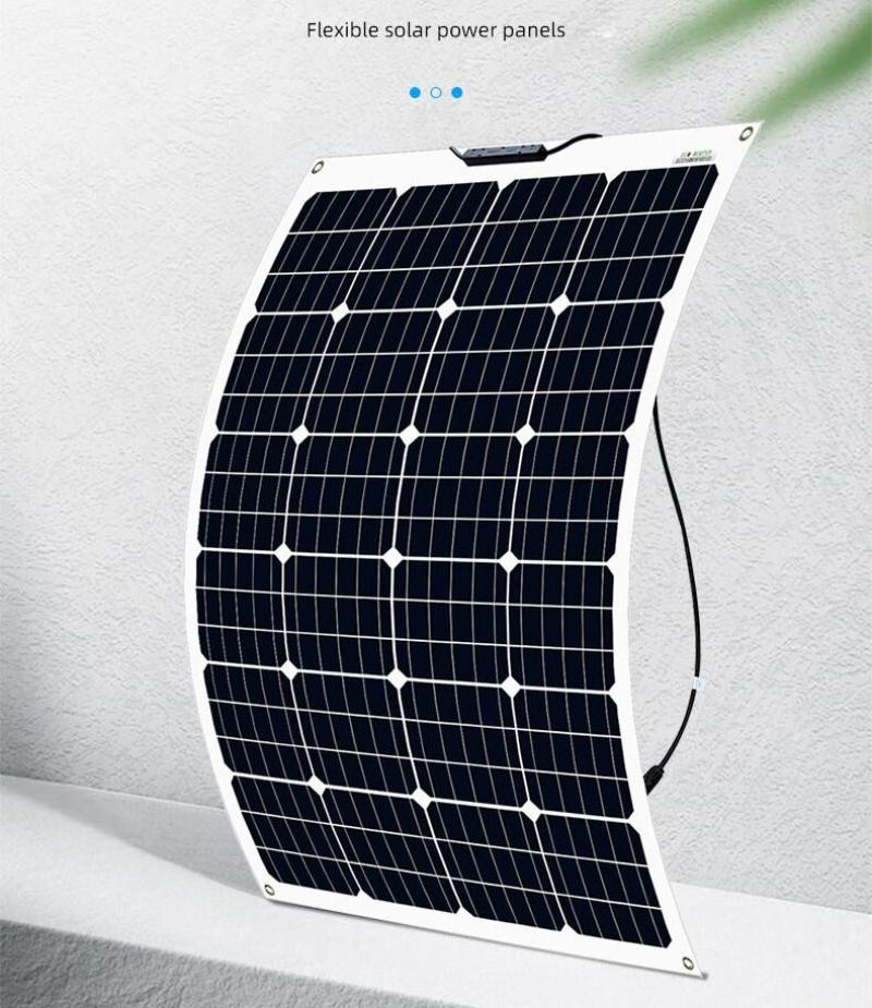 300W Watt Flexible Mono Solar Panel Home RV Rooftop Camping Off-Grid Power 18V