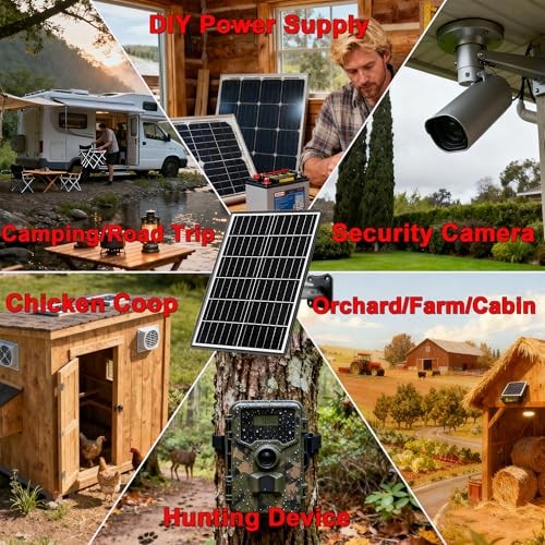 15W Solar Panel Kit with Built-in 16000mAh Battery Voltage: 5V/6V/9V/12V
