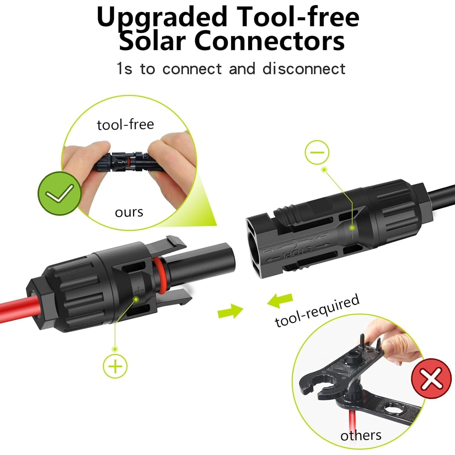 Parallel Connector for 6 Solar Panels