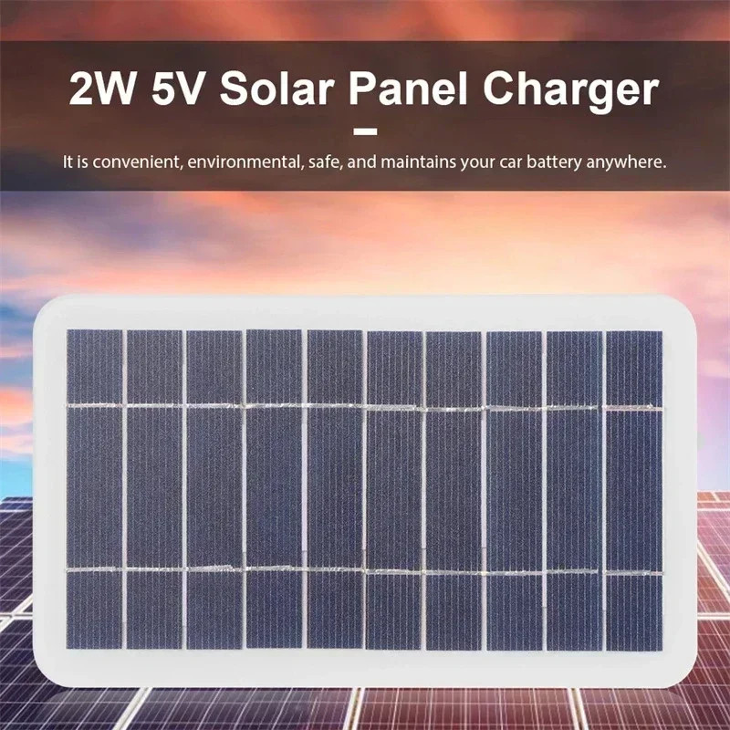 2W-15W Solar Charger Portable W/USB-C Fast Charging for IPhone Samsung Power Ban