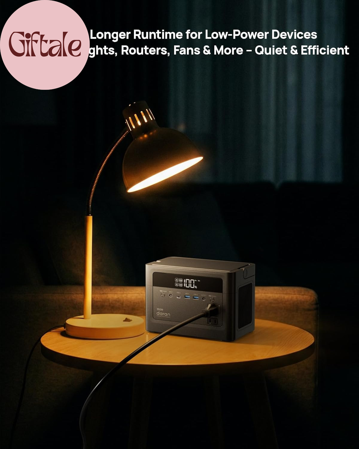 2026 Portable Power Station 350W, 288Wh Lifepo4 Battery Backup, Power Bnak with