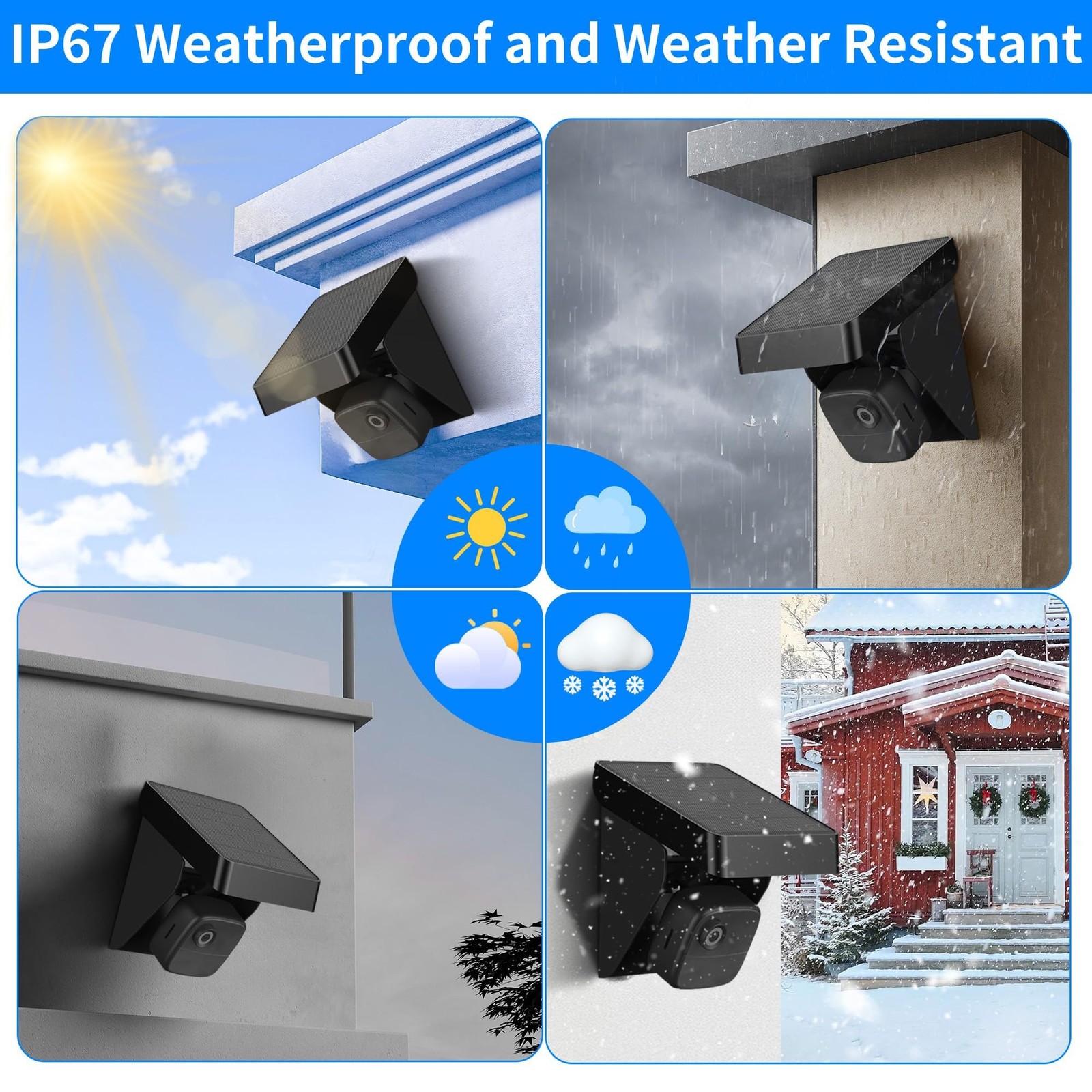 Solar Panel for Blink Outdoor 4 (4Th Gen)/Xt3/Xt2/Xt Cameras – IP67 Weatherproof