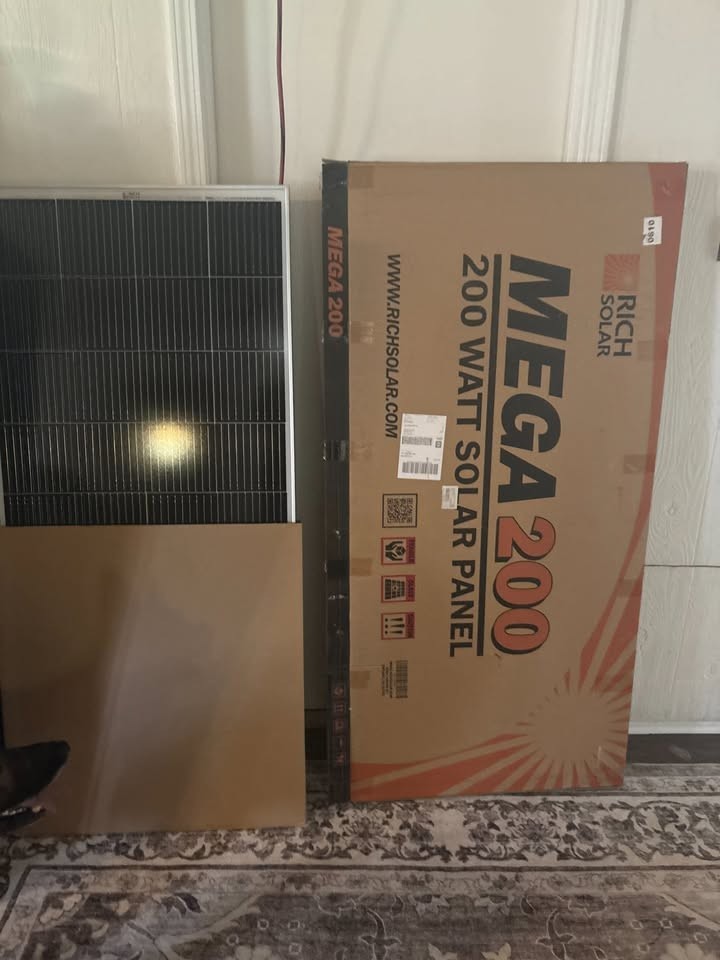 New, Complete Off-Grid Solar Kit-Rich Solar Panels and MPP Solar LV2424 Inverter