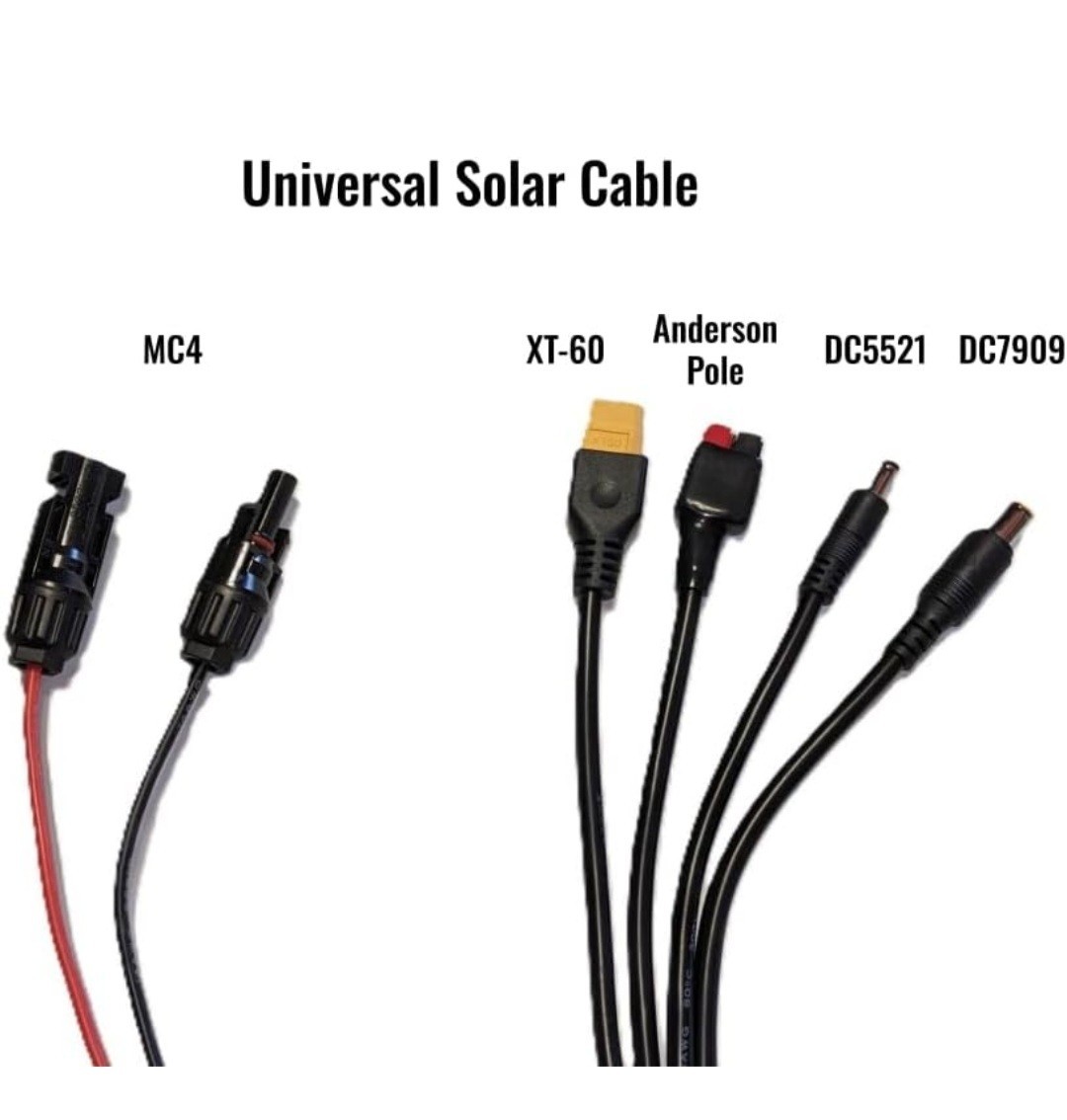 4IN1 Solar Connector Splitter Cable 45A Connector XT60 DC 8mm 5.5mm Adapter