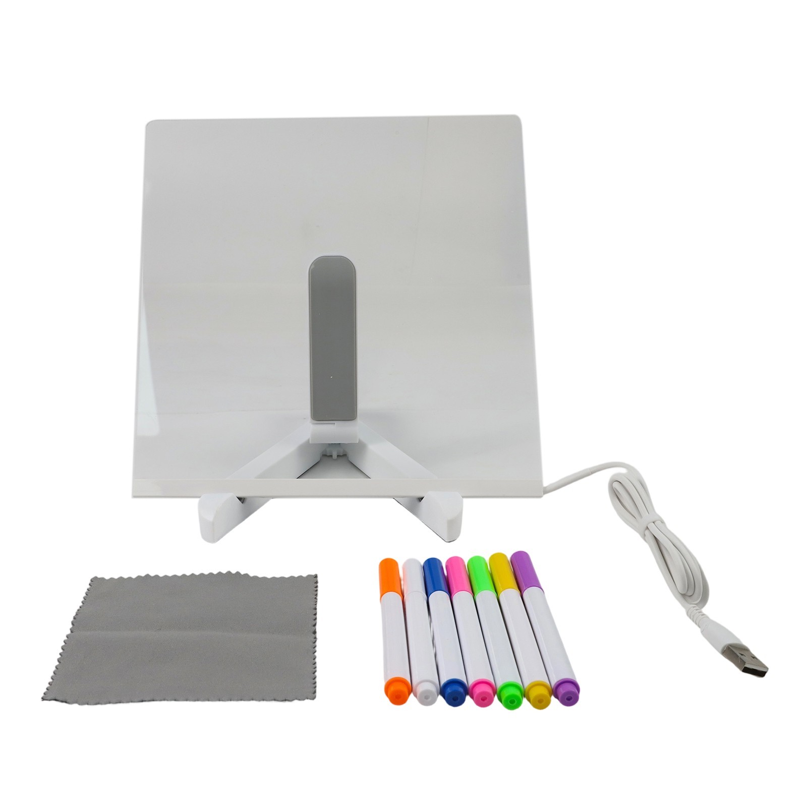 LED For Kids Drawing Board DIY Kit with Pens and Bracket for Creative Fun