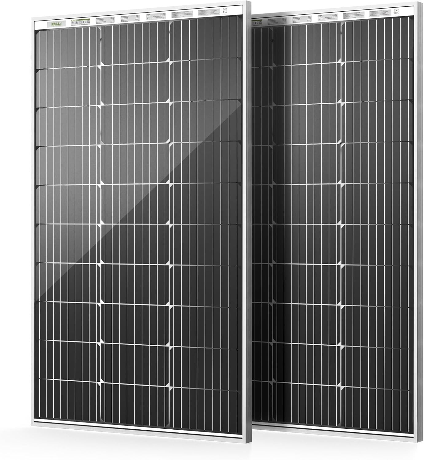 HQST-100W 12V Monocrystalline Solar Panel, High Efficiency Module PV Power for B