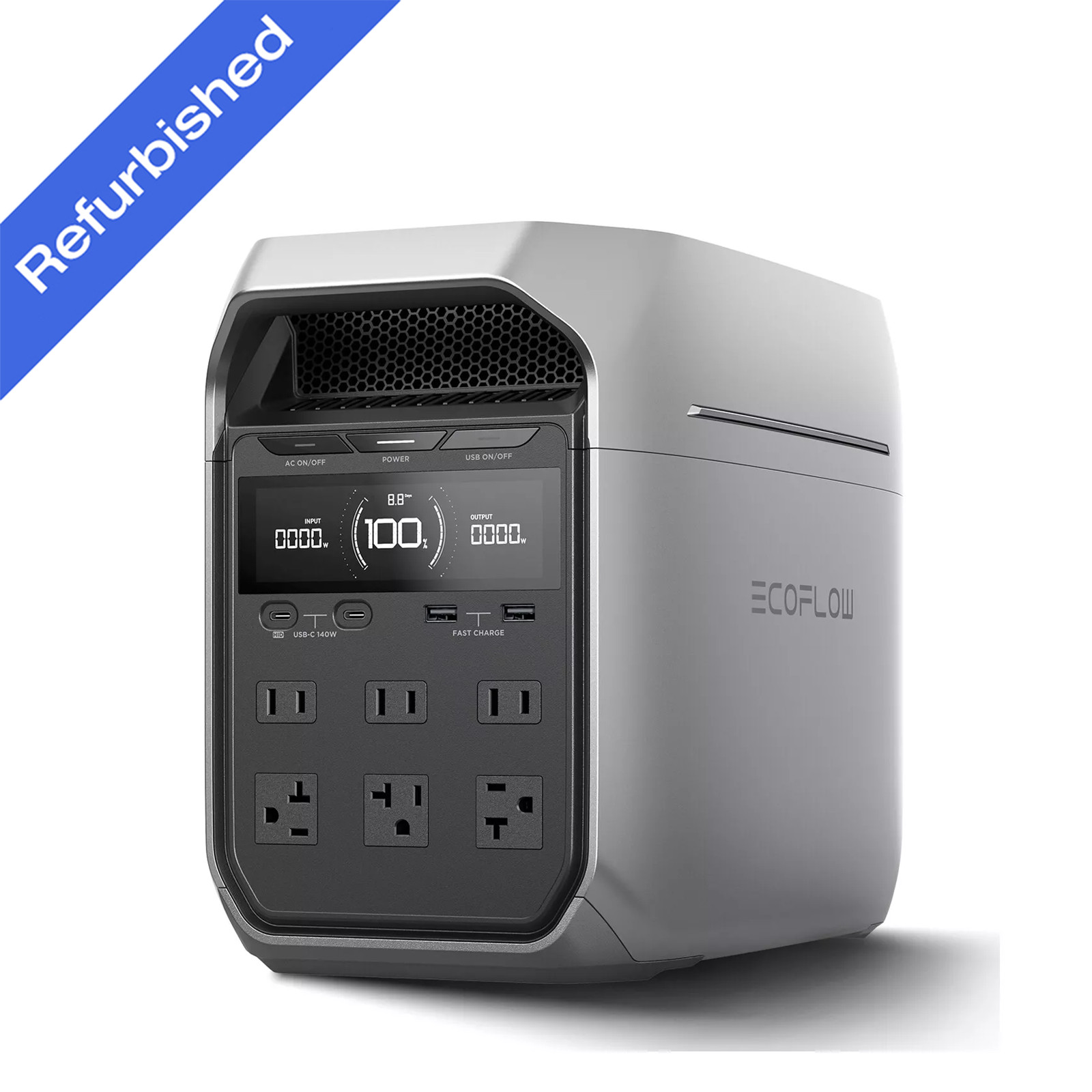 EcoFlow DELTA 3 Plus 1024Wh 1800W Portable Power Station LFP Battery Refurbished