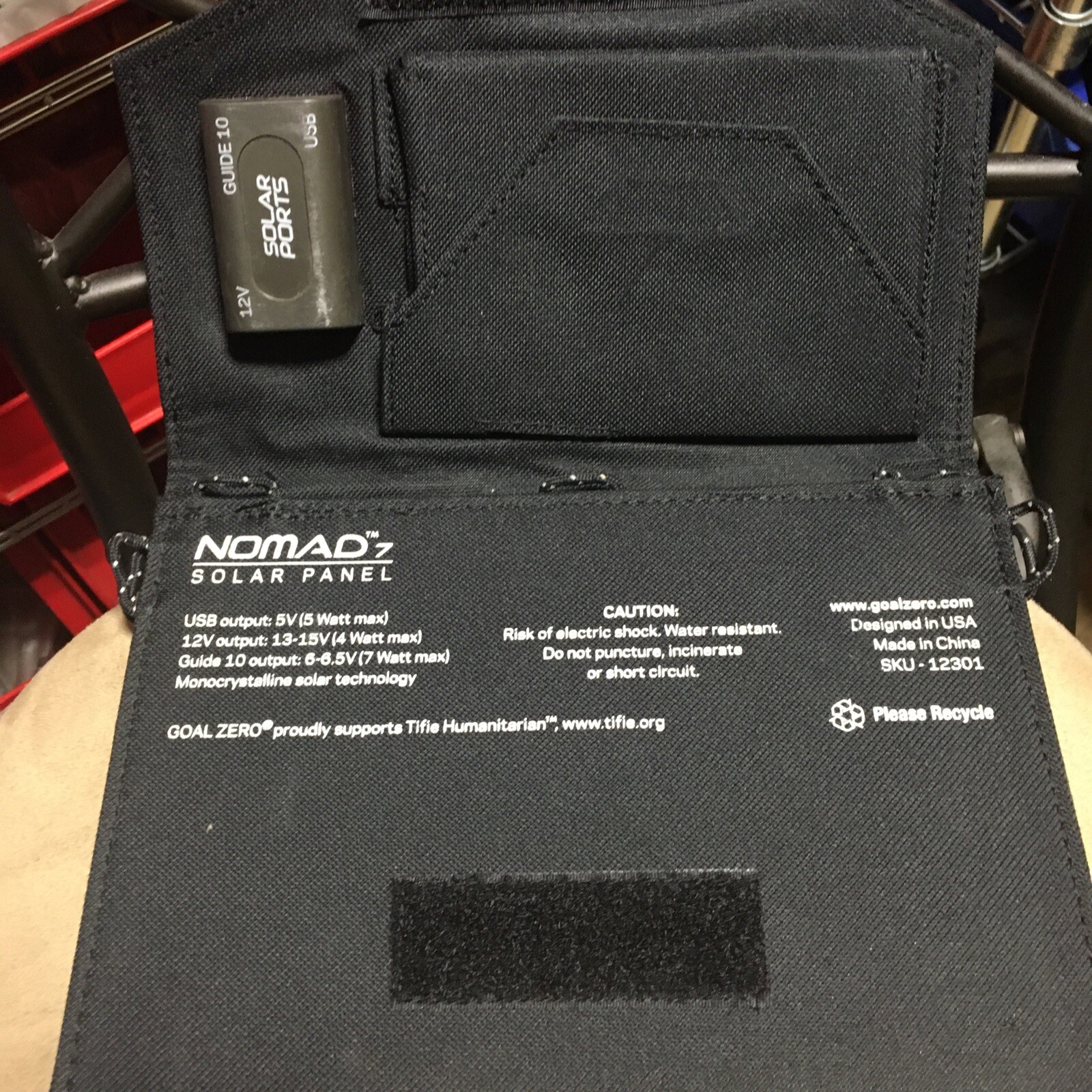 Goal Zero Nomad 7 Black Portable Solar Panel
