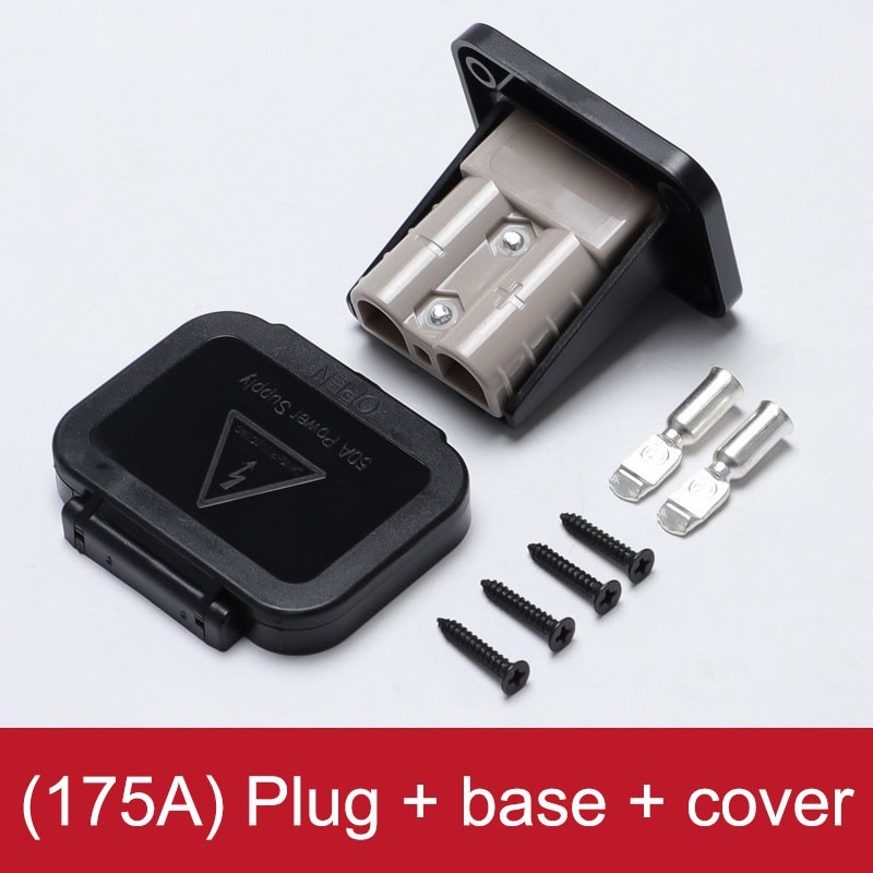 Flame Retardant PC EV Charging Connector Fixed Screw Design 50A 120A 175A 600V